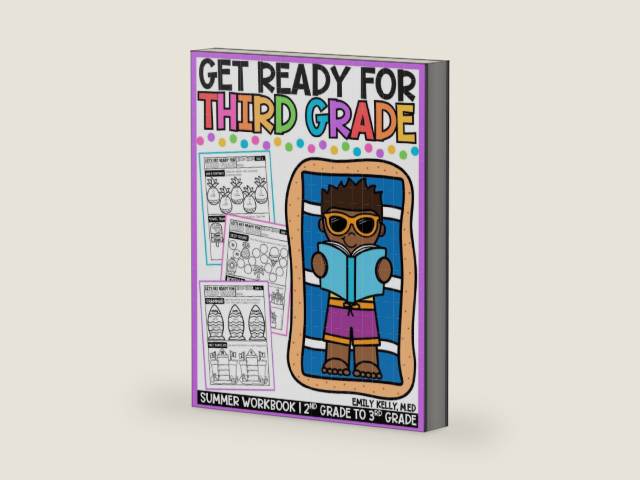 Get Ready for Third Grade: Summer Workbook - 2nd Grade to 3rd Grade (Getting Ready for School Summer Workbooks) by Emily Kelly M.Ed | barcode:9798195915148 | source:'9798195915148-right-three-quarter.jpg