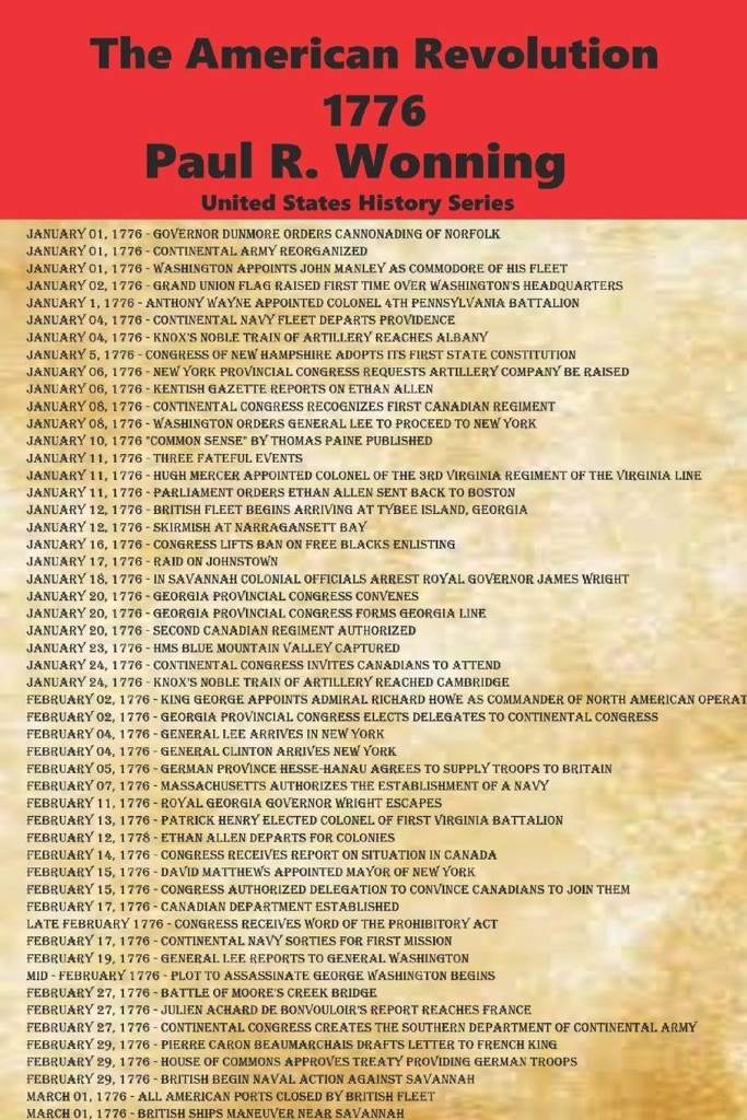 The American Revolution - 1776: The War of Independence and the Birth of a Nation (United States History Series) by Paul Wonning | barcode:9798197059994 | source:'9798197059994.jpg