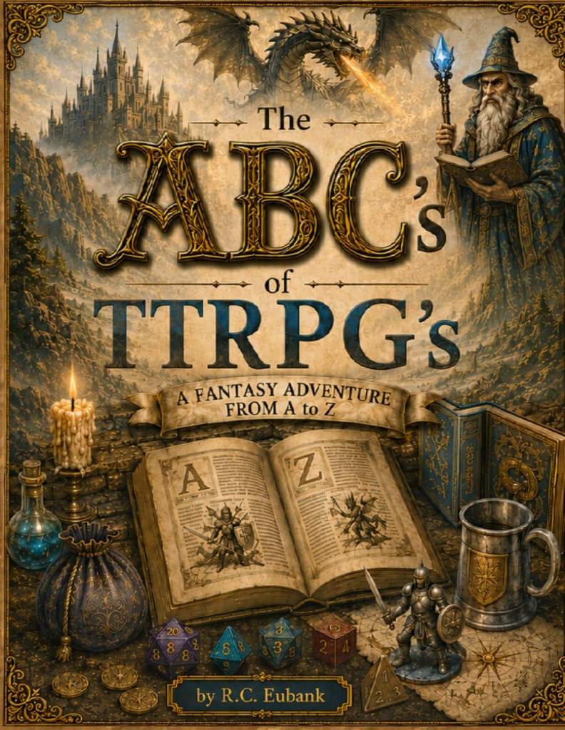 The ABC's of TTRPG's: A Fantasy Adventure from A to Z by R C EUBANK | barcode:9798198386242 | source:'9798198386242.jpg