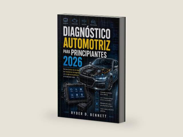 Diagnóstico automotriz para principiantes 2026: Domina la detección de fallos, las herramientas de diagnóstico y la resolución de problemas en situaciones reales (Spanish Edition) by Ryder D. Bennett | barcode:9798198473423 | source:'9798198473423-right-three-quarter.jpg