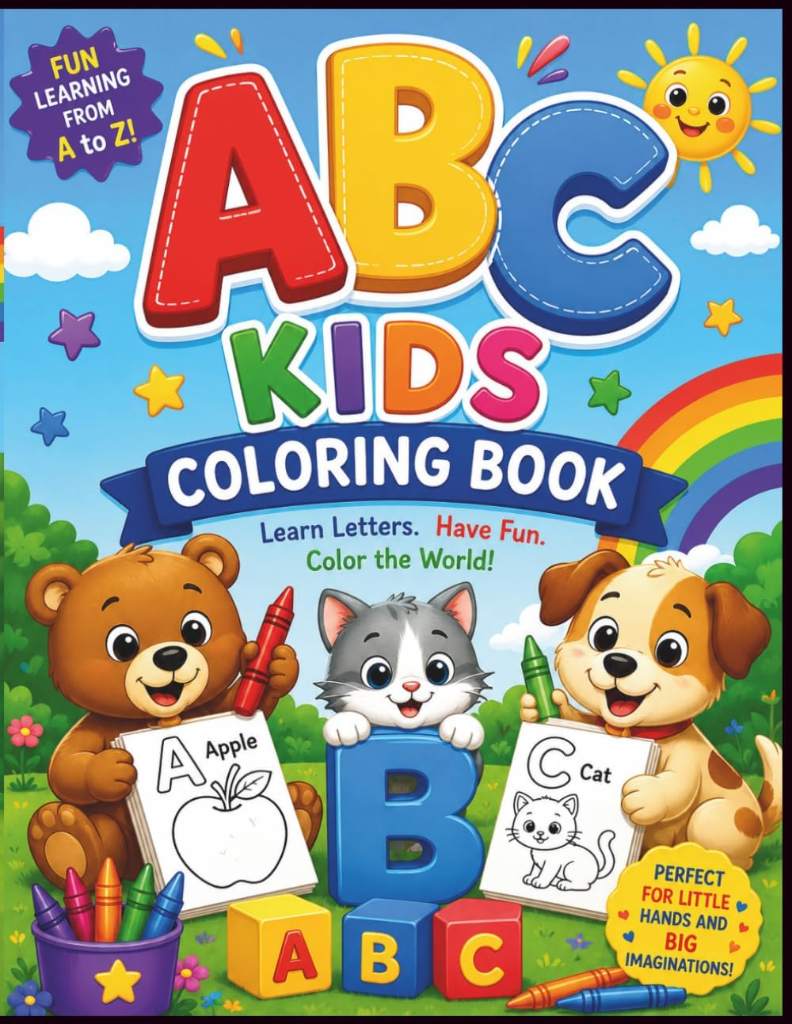 ABC Kids Coloring Book: A Fun Alphabet Coloring Adventure for Preschool and Kindergarten Learners by Latasha M. Washington | barcode:9798198520738 | source:'9798198520738.jpg
