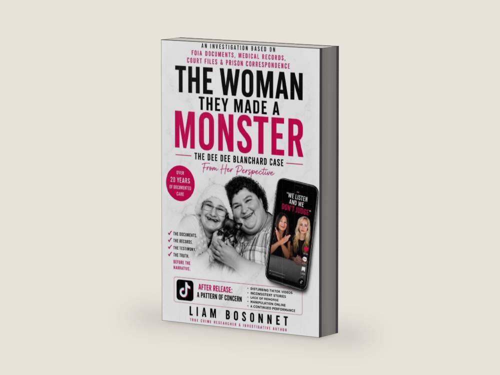 The Woman They Made A Monster: The Dee Dee Blanchard Case - From Her Perspective by Liam Bosonnet | barcode:9798198782020 | source:'9798198782020-right-three-quarter.jpg