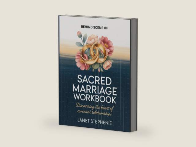 Behind Scene Of Sacred Marriage: Discovering the Heart Of Covenant Relationships by Janet Stephenie | barcode:9798199101660 | source:'9798199101660-right-three-quarter.jpg