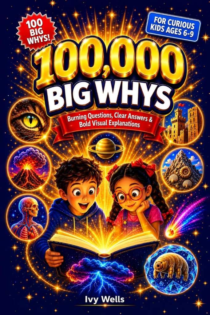 100,000 Big Whys for Curious Kids: Burning Questions, Clear Answers, and Bold Visual Explanations for Kids Who Never Stop Asking Why (Ages 6-9) by Ivy Wells | barcode:9798199707114 | source:'9798199707114.jpg