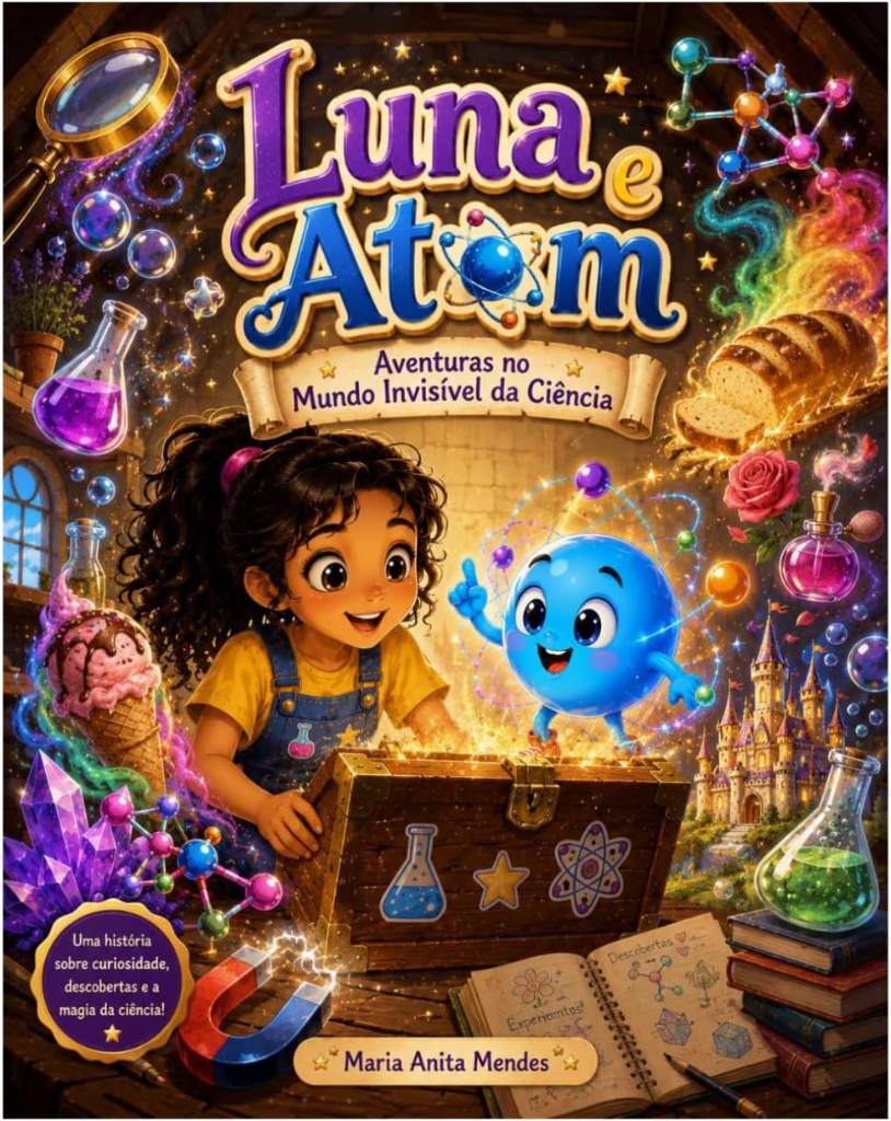 Luna e Atom: Aventuras no Mundo Invisível da Ciência. (Portuguese Edition) by Maria Anita Mendes | barcode:9798199868143 | source:'9798199868143.jpg