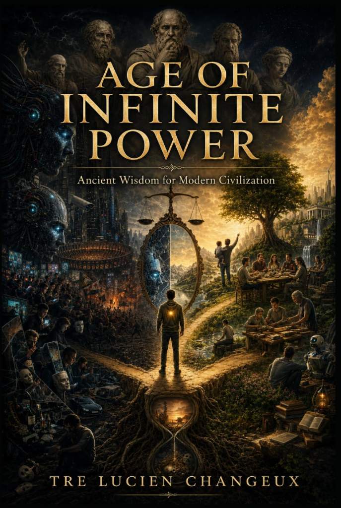 Age of Infinite Power: Ancient Wisdom for Modern Civilization by TRE LUCIEN CHANGEUX | barcode:9798199909877 | source:'9798199909877.jpg