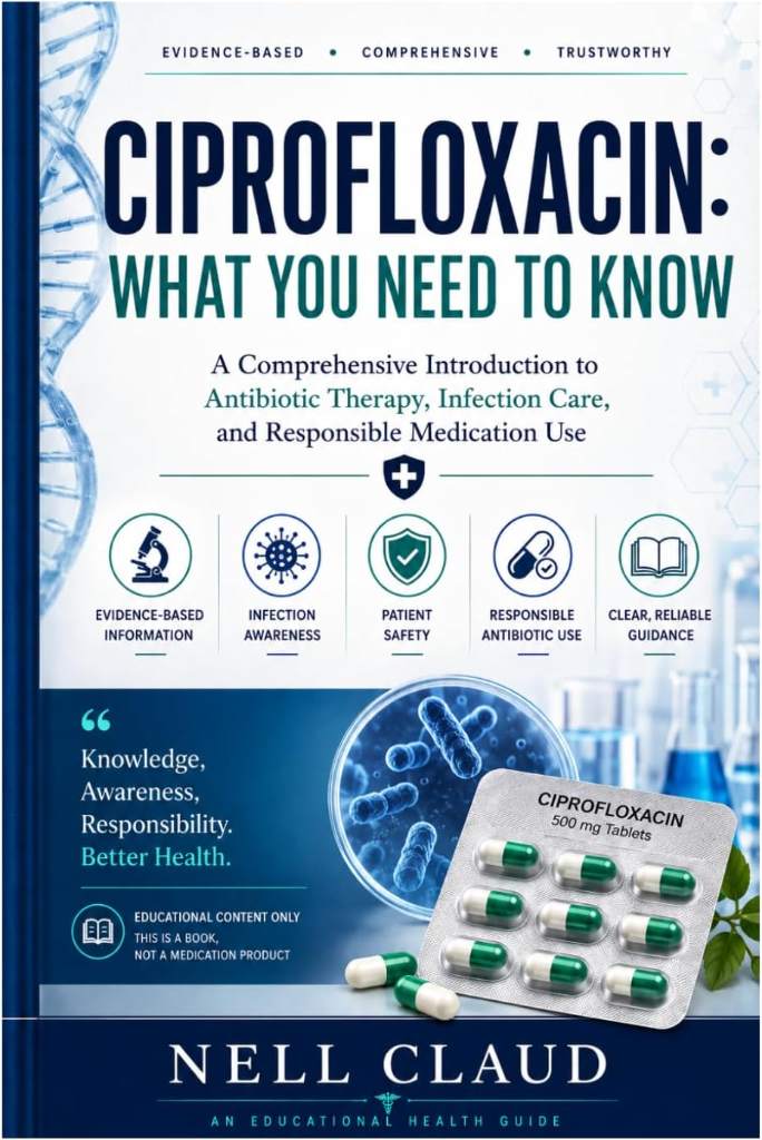 Ciprofloxacin: What You Need To Know by Nell Claud | barcode:9798199943864 | source:'9798199943864.jpg