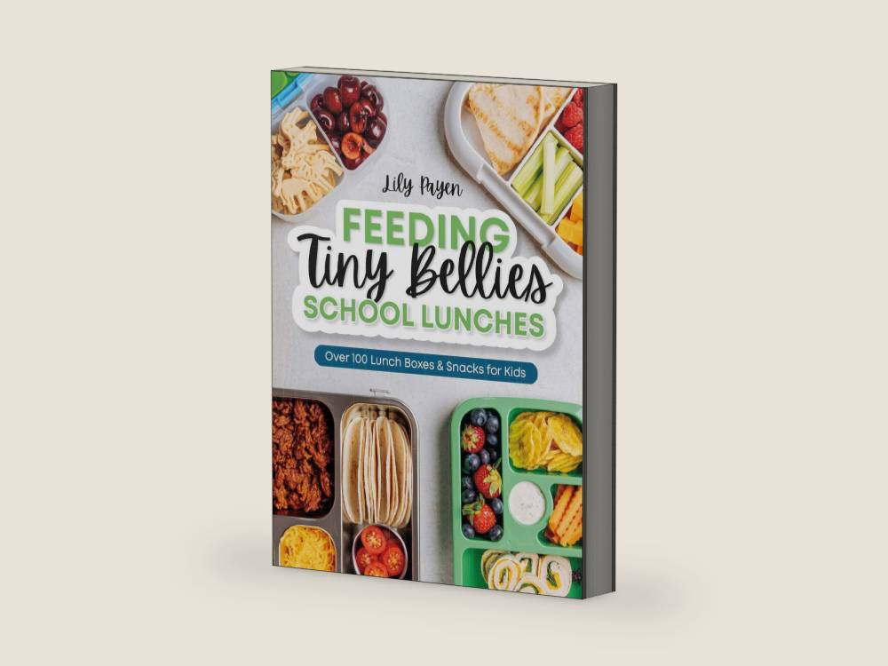 Feeding Tiny Bellies: School Lunches: Over 100 Lunch Boxes and Snacks for Kids by Lily Payen | barcode:9798217140282 | source:'9798217140282-right-three-quarter.jpg