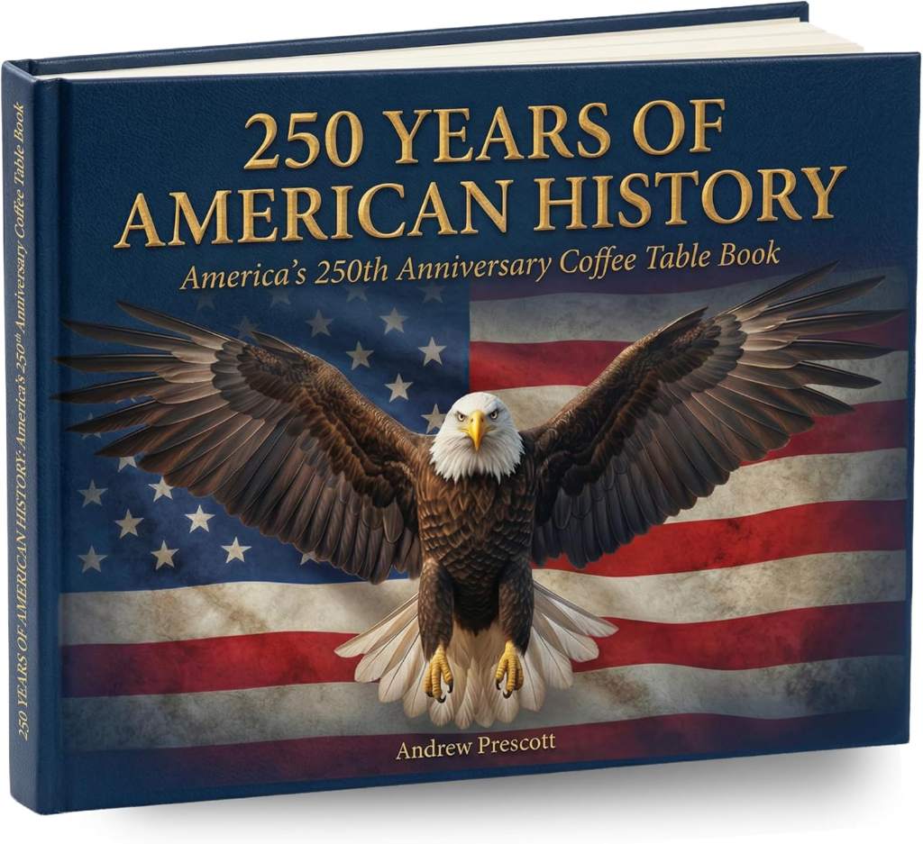 Proud Patriots 250 Years of American History: America's 250th Anniversary Coffee Table Book (200 Pages) [Hardcover] Andrew Prescott by Andrew Prescott | barcode:9798218949242 | source:'9798218949242.jpg