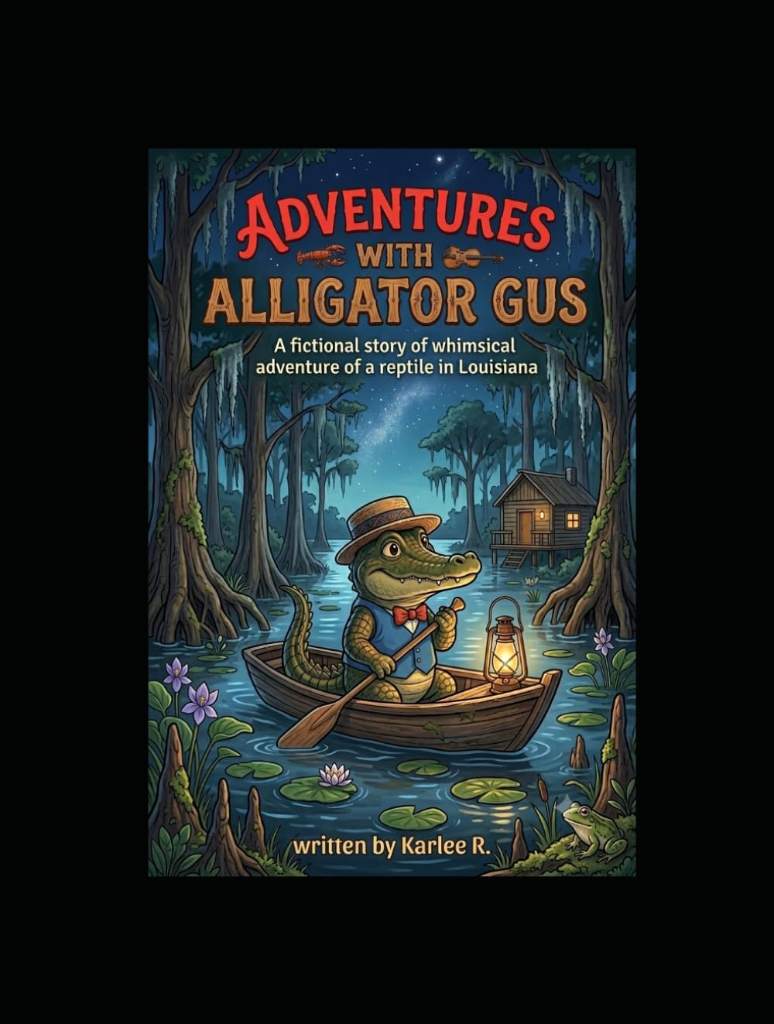 Adventures with Alligator Gus: A fictional Story of Whimsical Adventures of a Reptile in Louisiana by Karlee R | barcode:9798244031881 | source:'9798244031881.jpg