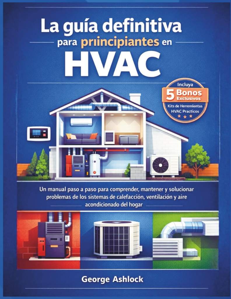 La guía definitiva para principiantes en HVAC: Un manual paso a paso para comprender, mantener y solucionar problemas de los sistemas de calefacción, ... acondicionado del hogar (Spanish Edition) by George Ashlock | barcode:9798245350189 | source:'9798245350189.jpg