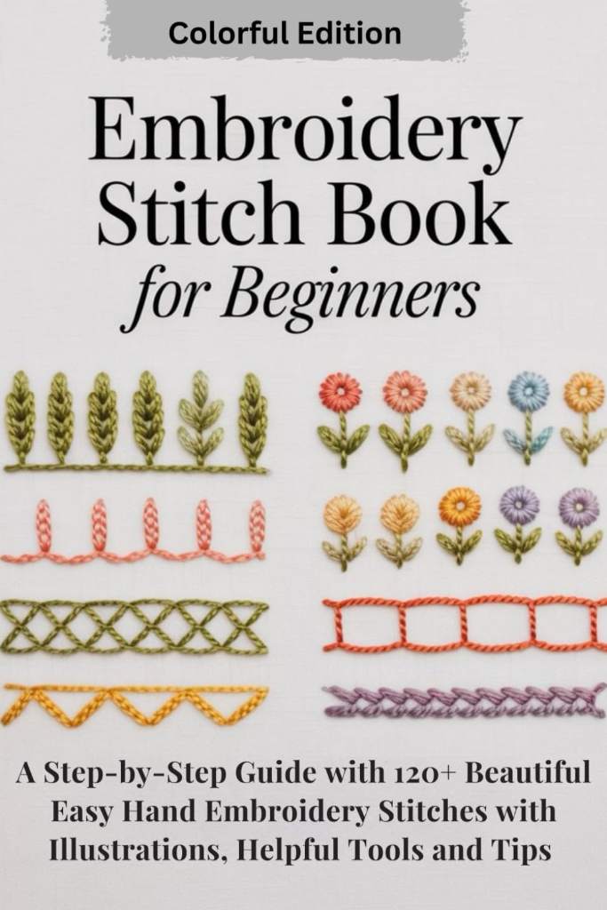Embroidery Stitch Book for Beginners: A Step-by-Step Guide with 120+ Beautiful Easy Hand Embroidery Stitches with Illustrations, Helpful Tools and Tips. by Sophia K. Reide | barcode:9798245462271 | source:'9798245462271.jpg