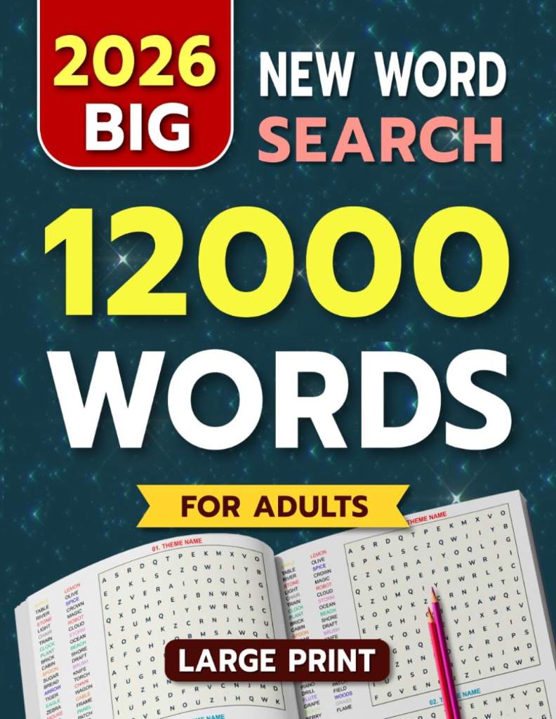 Big Word Search for Adults (Large Print): 240 Themed Puzzles with 12,000 Words by SEEK AND SOLVE STUDIOS | barcode:9798246238141 | source:'9798246238141.jpg