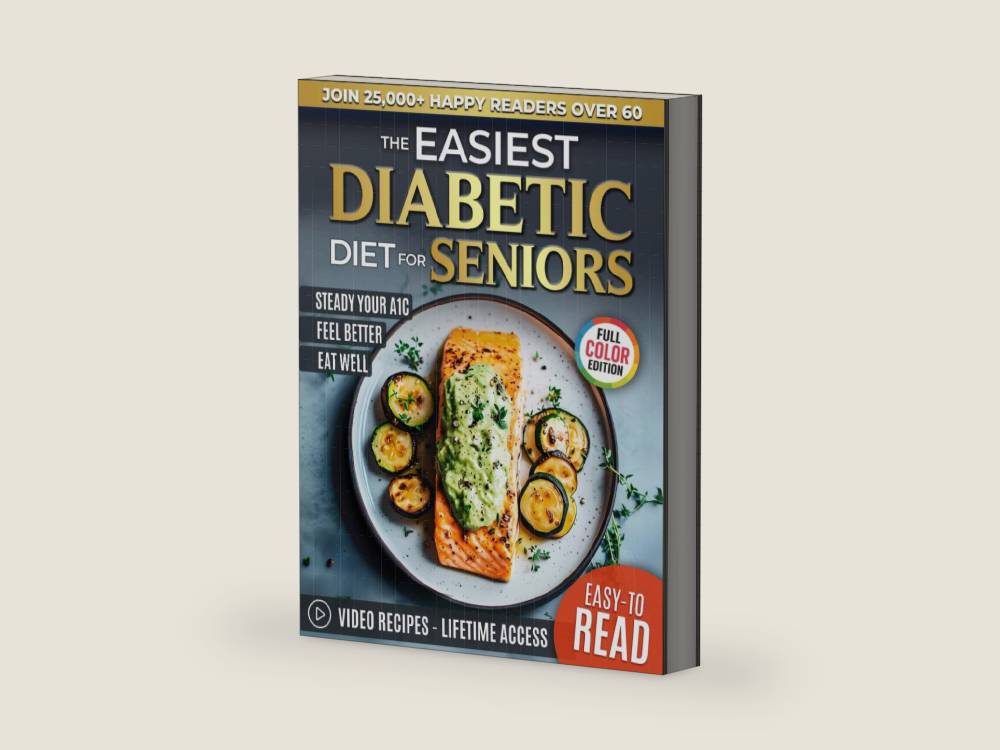 The Easiest Diabetic Diet Cookbook for Seniors: 101+ Easy Low-Carb Recipes and a 30-Day Plan to Balance Blood Sugar Naturally by Emma Lane | barcode:9798247129189 | source:'9798247129189-right-three-quarter.jpg