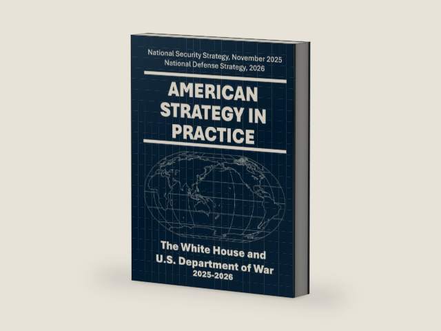 American Strategy in Practice: National Security and National Defense, 2025-2026 by The White House | barcode:9798247285656 | source:'9798247285656-right-three-quarter.jpg