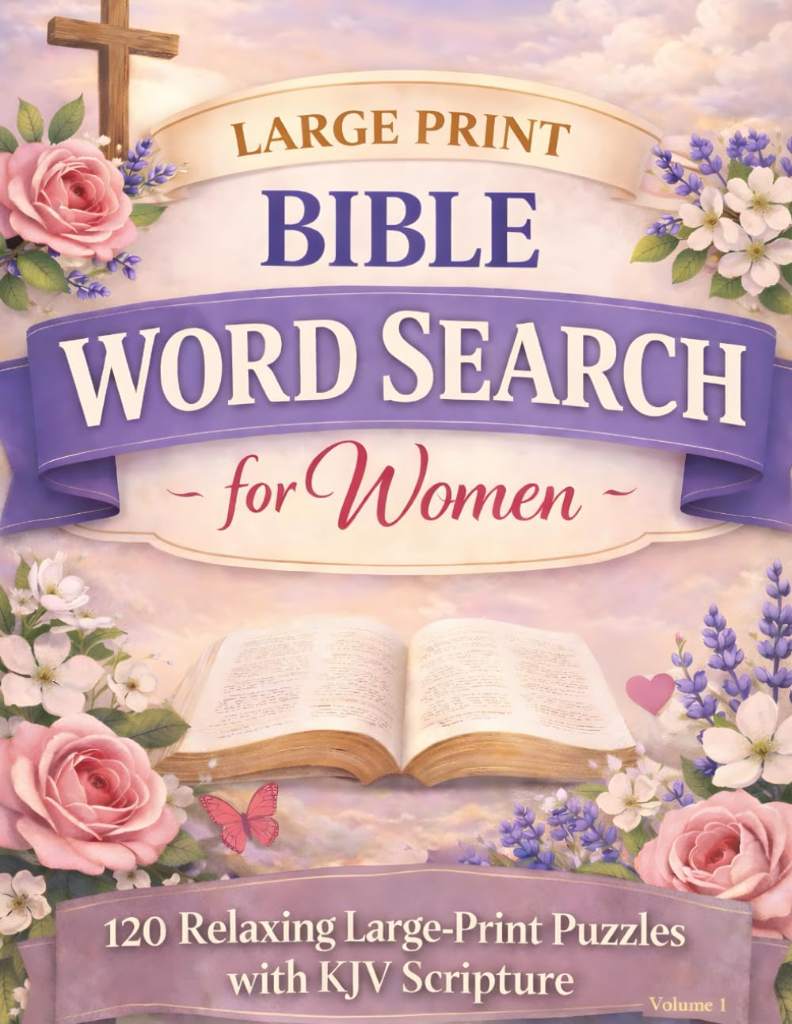 Large Print Bible Word Search: 120 Relaxing Bible-Inspired Puzzles for Women and Seniors | A Christian Word Search Book (Large Print Bible Word Search Collection) by Sharp Pen Publishing | barcode:9798247894063 | source:'9798247894063.jpg