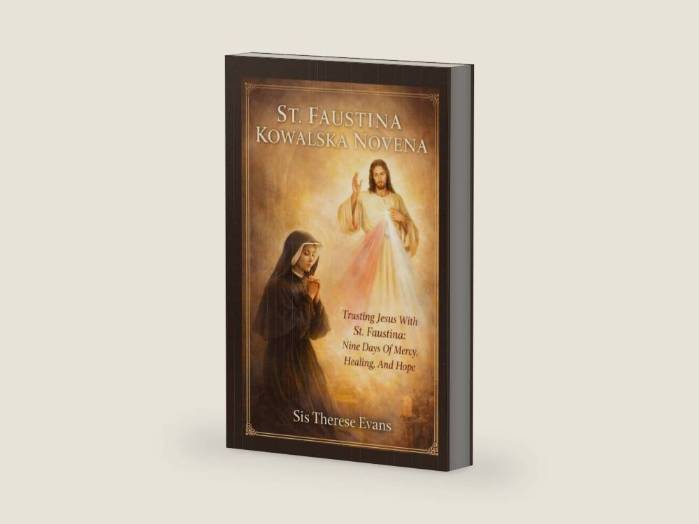 St. Faustina Kowalska Novena: Trusting Jesus With St. Faustina: Nine Days Of Mercy, Healing, And Hope by Sis Therese Evans | barcode:9798248882243 | source:'9798248882243-right-three-quarter.jpg