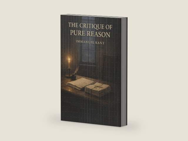 The Critique of Pure Reason: How the Mind Shapes Reality and the Limits of Human Knowledge by Immanuel Kant | barcode:9798249322502 | source:'9798249322502-right-three-quarter.jpg