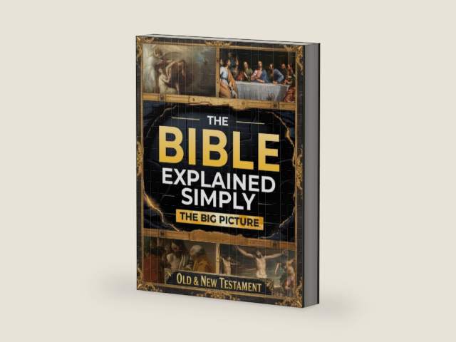 The Bible Explained Simply – The Big Picture: A Clear, Practical Guide to Understanding What Scripture Really Means and Seeing How God’s Word Comes to Life in Daily Living in Just 10 Minutes a Day by Athanasius of Axum | barcode:9798250499347 | source:'9798250499347-right-three-quarter.jpg