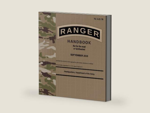 TC 3-21.76 Ranger Handbook - Sep. 2025: Field Pocket Size by Department of the Army | barcode:9798250634472 | source:'9798250634472-right-three-quarter.jpg