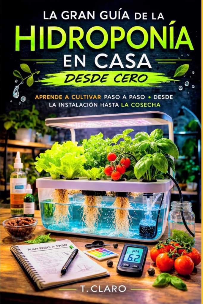 Gran guía de la hidroponía en casa desde cero: Aprende a cultivar paso a paso. Desde la instalación hasta la cosecha (Spanish Edition) by T. Claro | barcode:9798251688610 | source:'9798251688610.jpg