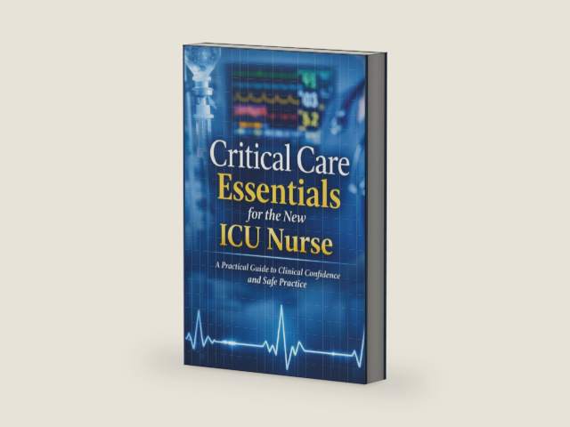 Critical Care Essentials for the New ICU Nurse: A Practical Guide to Clinical Confidence and Safe Practice by Cian strachan | barcode:9798251740929 | source:'9798251740929-right-three-quarter.jpg
