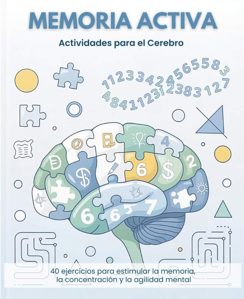 Memoria Activa: 40 Ejercicios para Mantener la Memoria, la Concentración y la Agilidad Mental (Spanish Edition) by Carolina Martinez | barcode:9798252351407 | source:'9798252351407.jpg