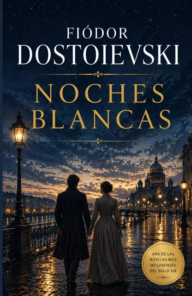 NOCHES BLANCAS: La novela que se lee en una noche y se recuerda toda la vida. (Spanish Edition) by Fiódor Dostoievski | barcode:9798252661582 | source:'9798252661582.jpg