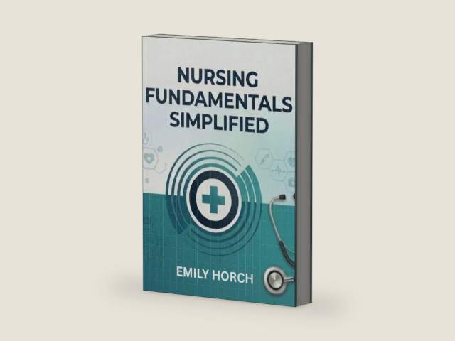 nursing fundamentals simplified: A Simple and Practical Guide for Nursing Students and Beginners (Nursing School Bundle) by Emily Horch | barcode:9798252792507 | source:'9798252792507-right-three-quarter.jpg