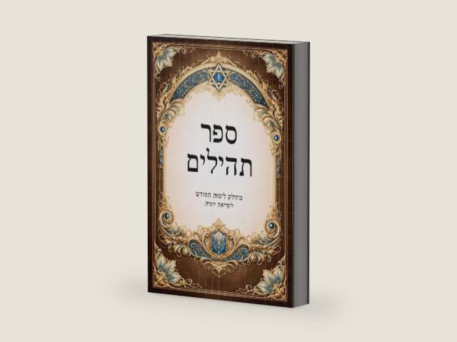 ספר תהילים - מהדורה עברית Sefer Tehillim (Book of Psalms) – Hebrew Edition: לקריאה יומית • מחולק לפי ימי החודש • עם אינדקס צדדי לניווט נוח by Darin Rom | barcode:9798252933177 | source:'9798252933177-right-three-quarter.jpg