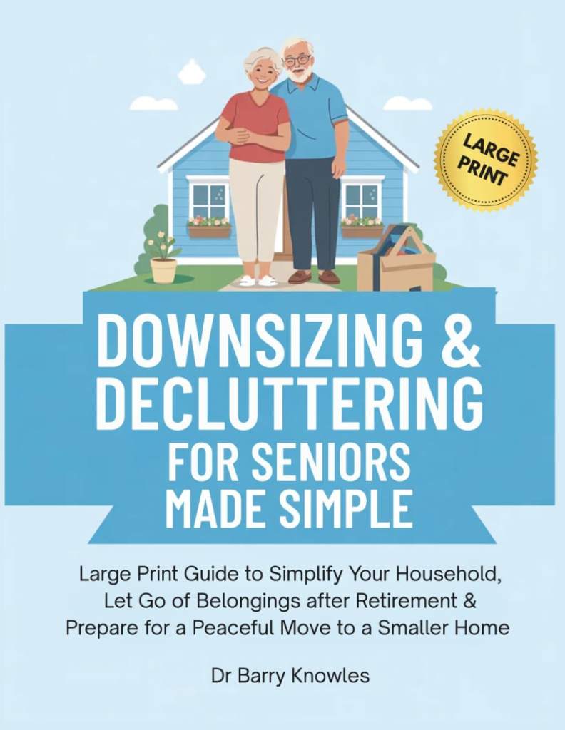Downsizing & Decluttering for Seniors Made Simple: Large Print Guide to Simplify Your Household, Let Go of Belongings after Retirement & Prepare for a Peaceful Move to a Smaller Home by Dr Barry Knowles | barcode:9798253948491 | source:'9798253948491.jpg