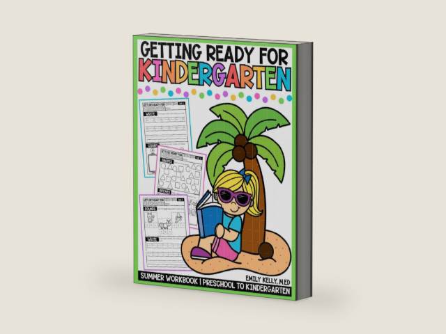 Getting Ready for Kindergarten: Summer Workbook - Preschool to Kindergarten (Getting Ready for School Summer Workbooks) by Emily Kelly M.Ed | barcode:9798254752691 | source:'9798254752691-right-three-quarter.jpg