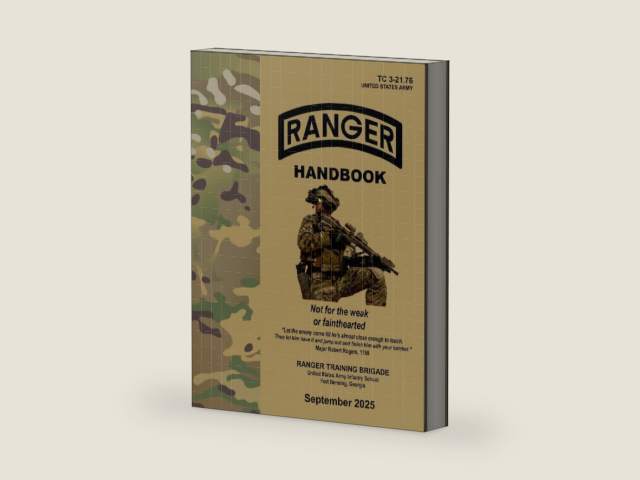 Ranger Handbook: TC 3.21-76, Sept 2025 Edition by Department of the Army | barcode:9798255270194 | source:'9798255270194-right-three-quarter.jpg