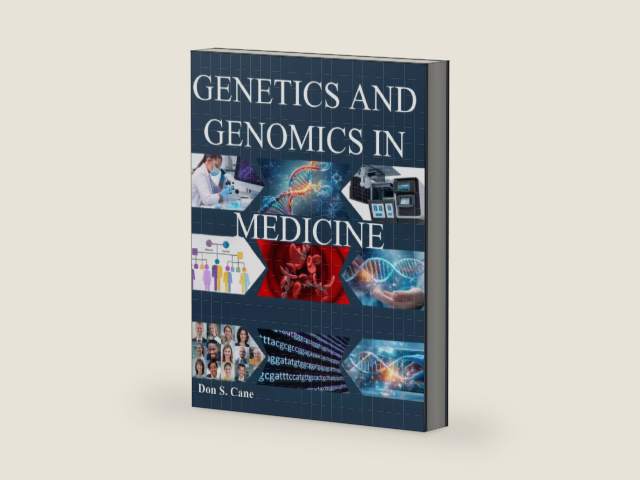 GENETICS AND GENOMICS IN MEDICINE: Mastering the Molecular Revolution to Advance Targeted Therapy and Individualized Patient Management by Dr. Don S. Cane | barcode:9798257293009 | source:'9798257293009-right-three-quarter.jpg