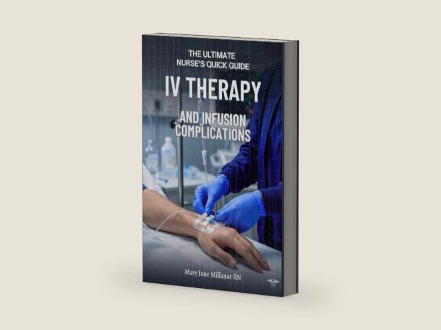 IV Therapy and Infusion Complications (The Ultimate Nurse's Quick Guide) by Mary Jane Millanar | barcode:9798257754531 | source:'9798257754531-right-three-quarter.jpg
