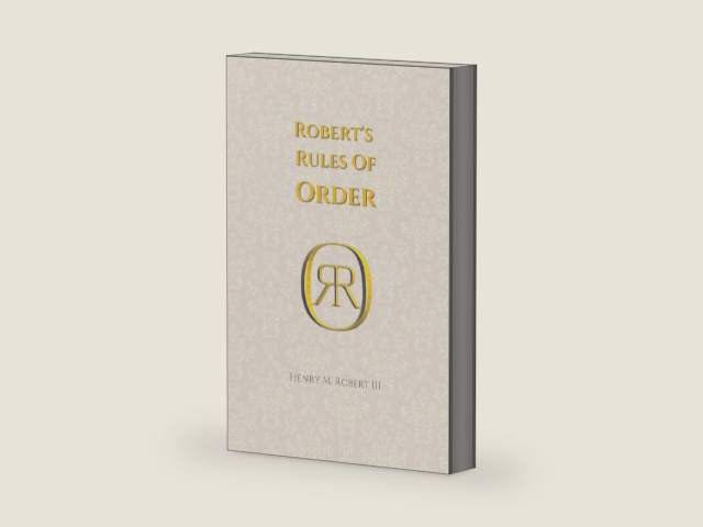 Robert’s Rules of Order: The Definitive Guide to Parliamentary Procedure for Meetings by Henry Robert | barcode:9798262556540 | source:'9798262556540-right-three-quarter.jpg