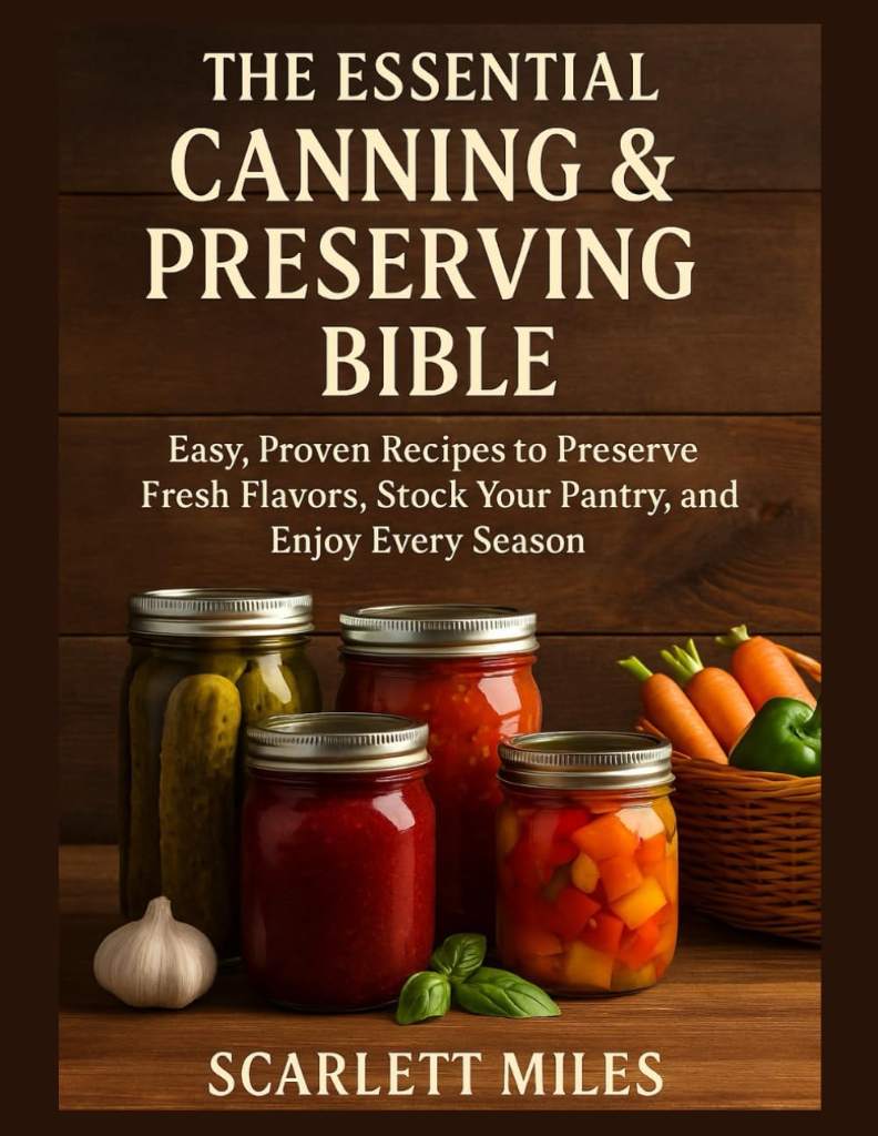 The Essential Canning And Preserving Bible: Easy, Proven Recipes to Preserve Fresh Flavors, Stock Your Pantry, and Enjoy Every Season by Scarlett Miles | barcode:9798262613366 | source:'9798262613366.jpg
