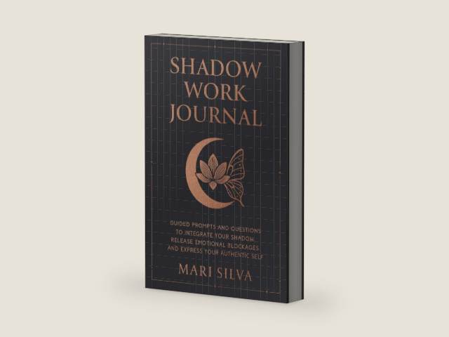 Shadow Work Journal: Guided Prompts and Questions to Integrate Your Shadow, Release Emotional Blockages, and Express Your Authentic Self (Spiritual Self-Help) by Mari Silva | barcode:9798263942397 | source:'9798263942397-right-three-quarter.jpg