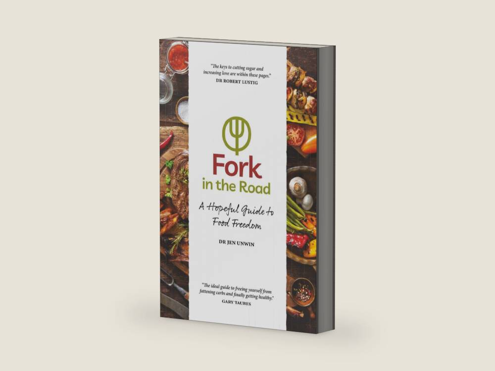 Fork in the Road: A Hopeful Guide to Food Freedom by Dr Jen Unwin | barcode:9798264278167 | source:'9798264278167-right-three-quarter.jpg