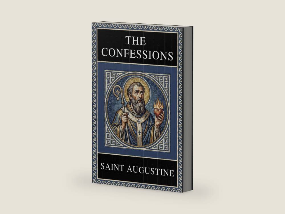 St. Augustine Scripture: THE CONFESSIONS of Saint Augustine - Complete Edition with Chapter Summaries, Concept Maps and Illustrations by Saint Augustine | barcode:9798264759963 | source:'9798264759963-right-three-quarter.jpg