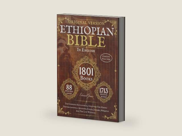 The Complete Ethiopian Bible in English - Original version - 88 Books (Comfort Print): The Complete Encyclopedia, Including The Missing ... Jubilees, Meqabyan And The Lost Writings. by and Anonymous | barcode:9798273297234 | source:'9798273297234-right-three-quarter.jpg
