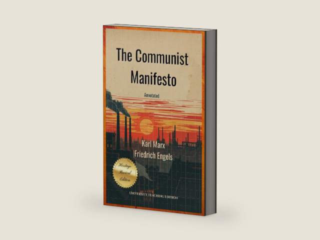 The Communist Manifesto Annotated: Heritage Revival Edition by Karl Marx | barcode:9798273787995 | source:'9798273787995-right-three-quarter.jpg