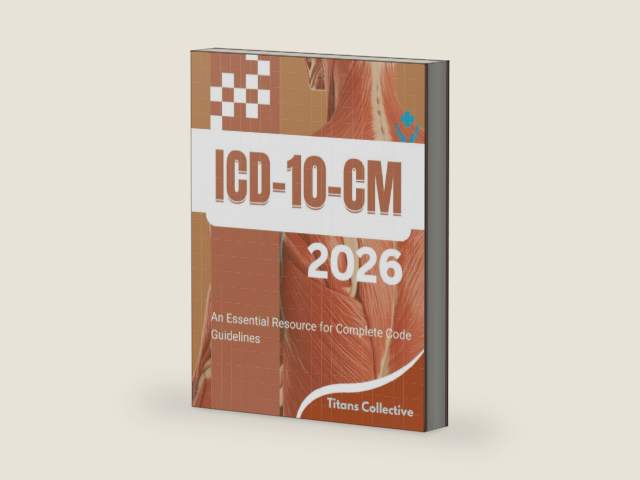ICD-10-CM 2026: An Essential Resource for Complete Code Guidelines by Titans Collective | barcode:9798274625685 | source:'9798274625685-right-three-quarter.jpg