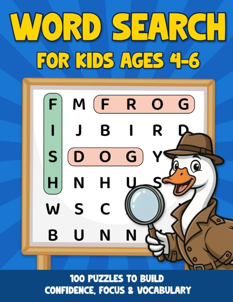 My First Word Search for Kids Ages 4-6: 100 Themed Search and Find Puzzles to Build Vocabulary, Spelling and Letter Recognition for Kindergarten and Preschool by Smarty Goose | barcode:9798275776713 | source:'9798275776713.jpg