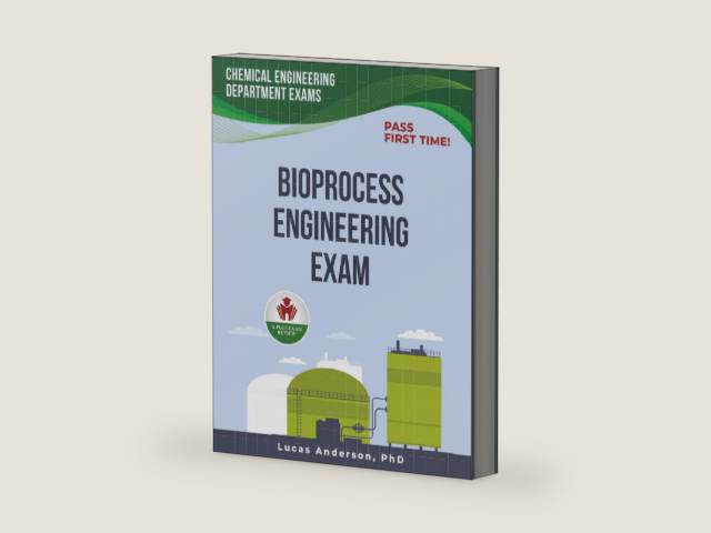 BIOPROCESS ENGINEERING EXAM PREP by LUCAS ANDERSON PHD | barcode:9798278738367 | source:'9798278738367-right-three-quarter.jpg
