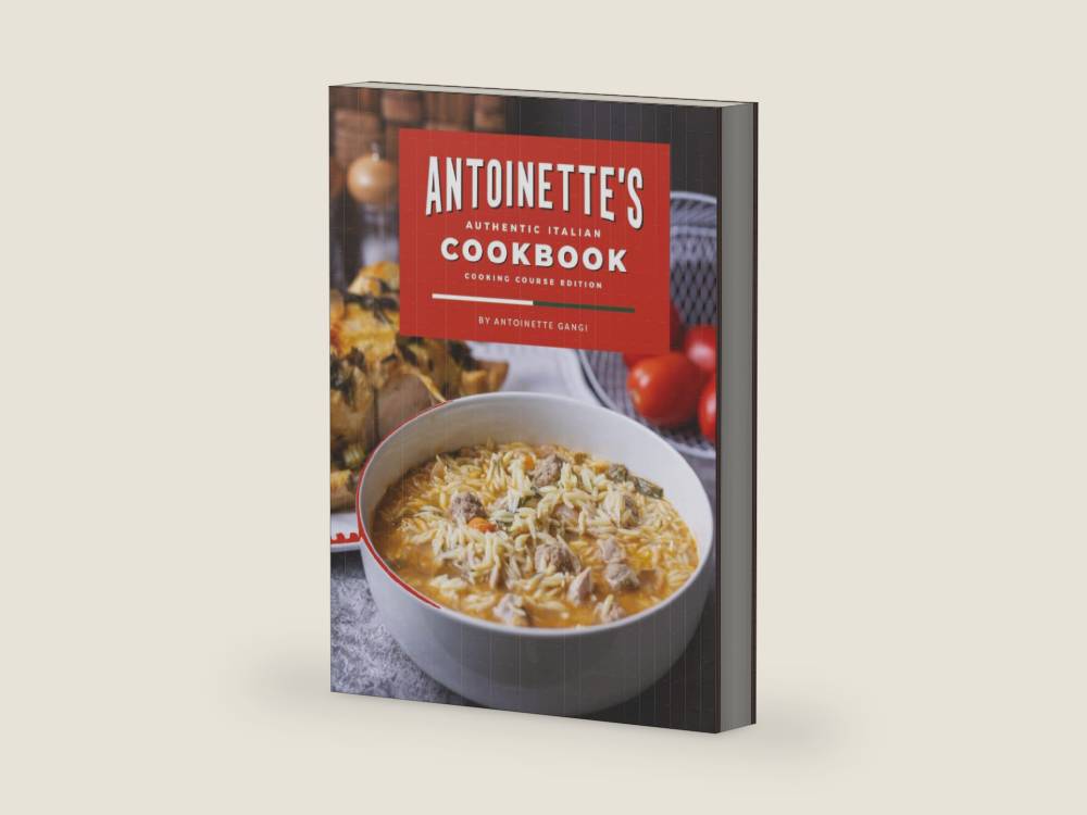 Antoinette's Authentic Italian Cookbook: A Collection of Authentic Italian Dishes for Every Occasion by Antoinette Gangi | barcode:9798280590687 | source:'9798280590687-right-three-quarter.jpg