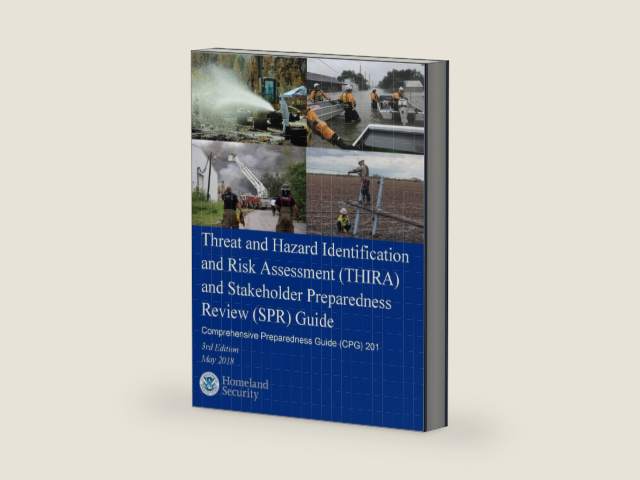 Threat and Hazard Identification and Risk Assessment (THIRA) and Stakeholder Preparedness Review (SPR) Guide Comprehensive Preparedness Guide (CPG) 201 (Color Print) by Luc Boudreaux | barcode:9798281436304 | source:'9798281436304-right-three-quarter.jpg