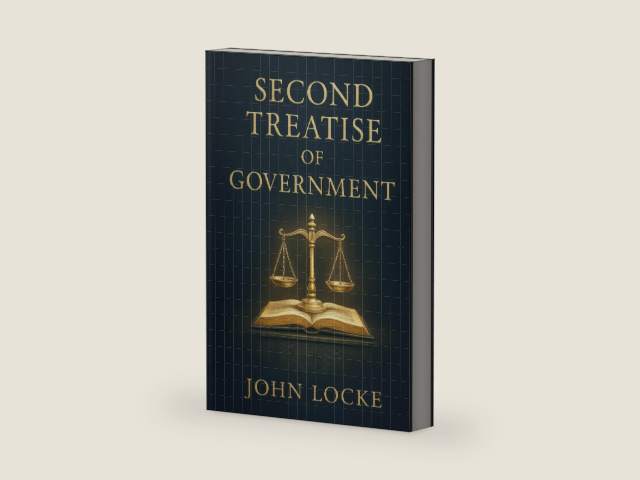 Second Treatise of Government: An influential work of political philosophy exploring liberty, property rights, natural law, and the foundations of just and limited civil government by John Locke | barcode:9798284740927 | source:'9798284740927-right-three-quarter.jpg