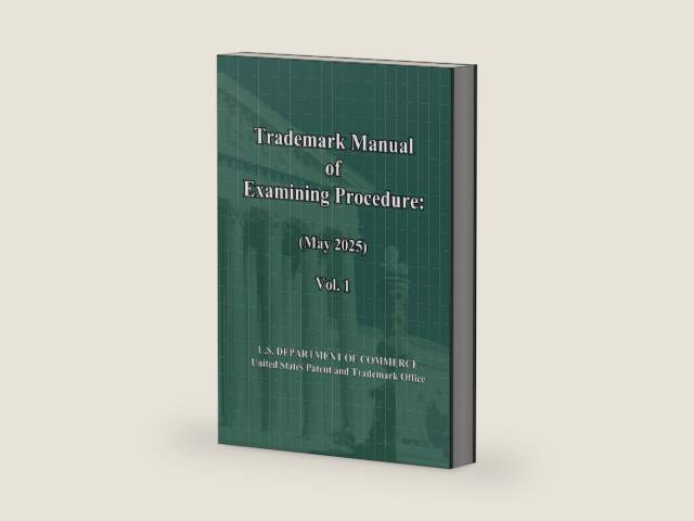 Trademark Manual of Examining Procedure: (May 2025) Vol. 1: TMEP (May 2025) by United States United States | barcode:9798287743178 | source:'9798287743178-right-three-quarter.jpg