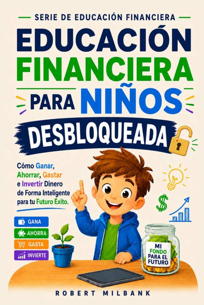 Educación financiera para niños: Cómo ganar, ahorrar, gastar e invertir dinero de manera inteligente para tener éxito en el futuro (Spanish Edition) by Robert Milbank | barcode:9798291079188 | source:'9798291079188.jpg